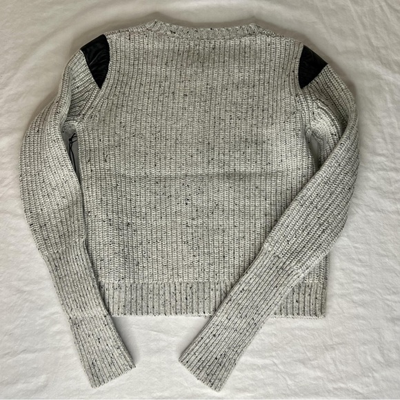 NEW Paper Denim & Cloth Beige Flecked Wool Button Up Cardigan Sweater - Picture 13 of 15